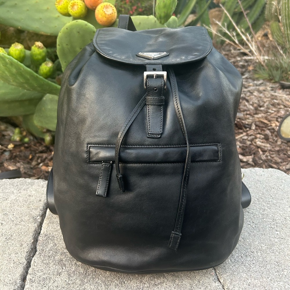 Prada All Leather Backpack